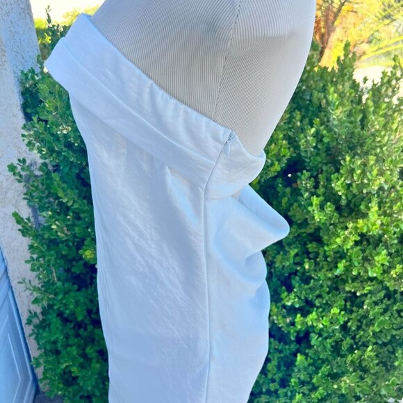 Realtix White backless Dress Party Wedding White Long Dress Size L - Picture 6 of 12